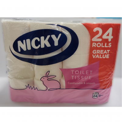 Nicky Great Value toalettpapír 3 rétegű (24tek/cs)